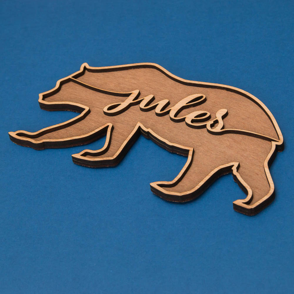 Plaque prénom Ours – Image 2