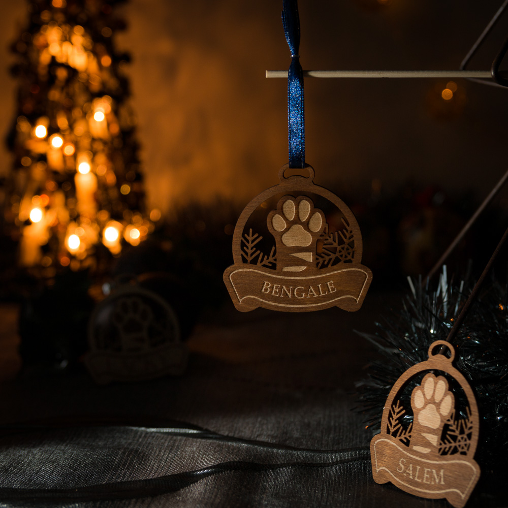 Boule de Noël patte de chat – Image 3