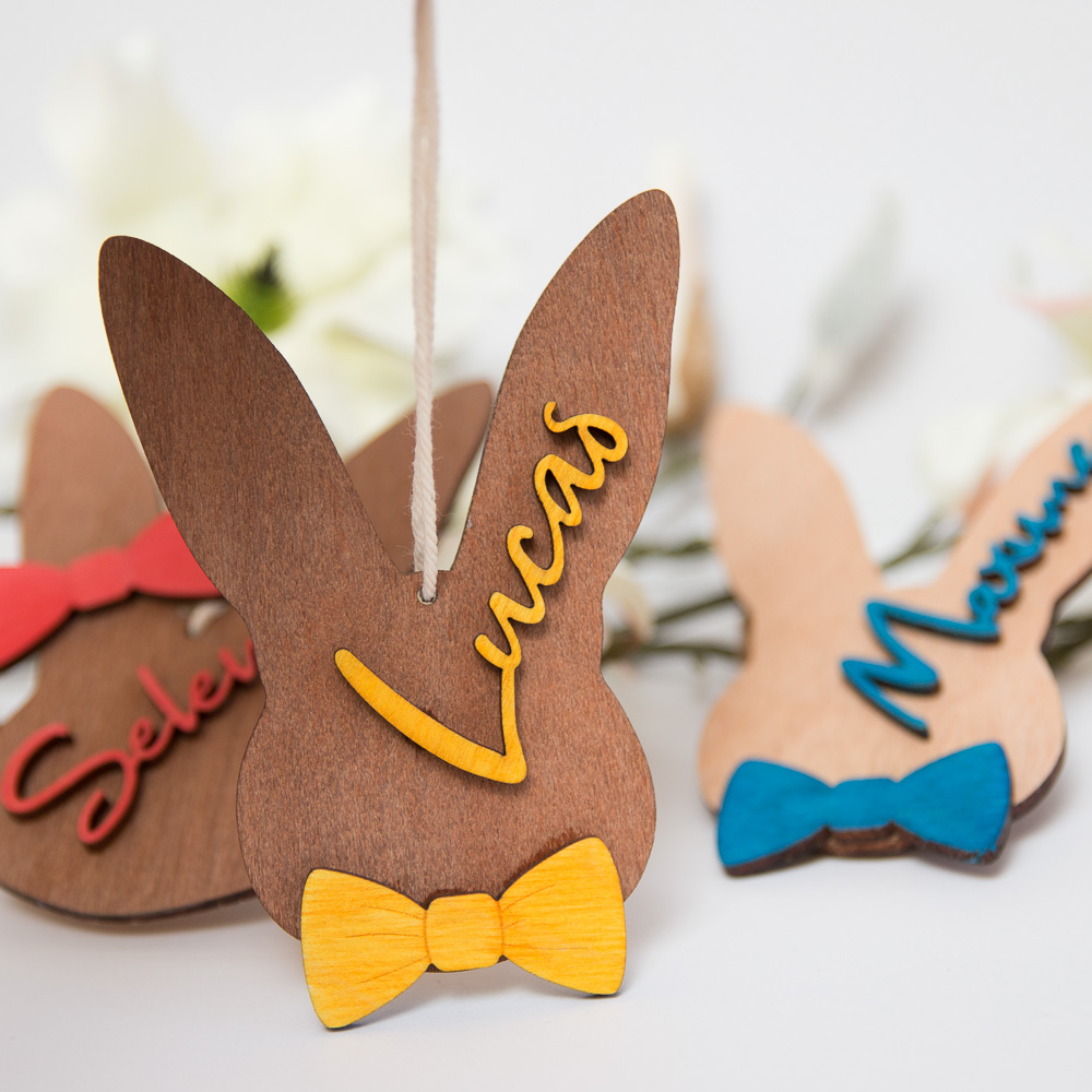 Lapin Pâques personnalisé prénom