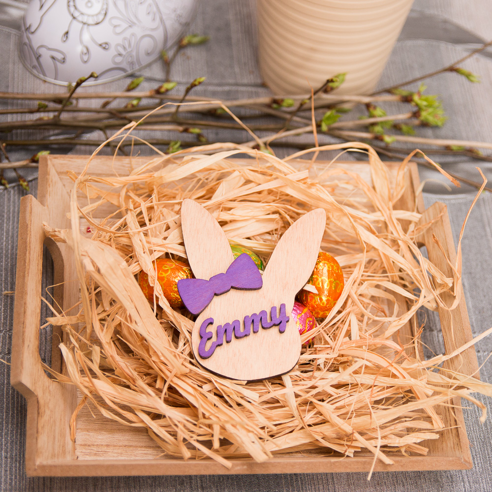 Lapin Pâques personnalisé prénom