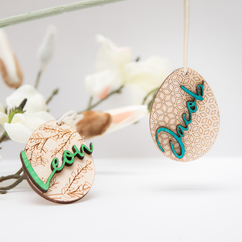 Œuf Pâques personnalisé prénom