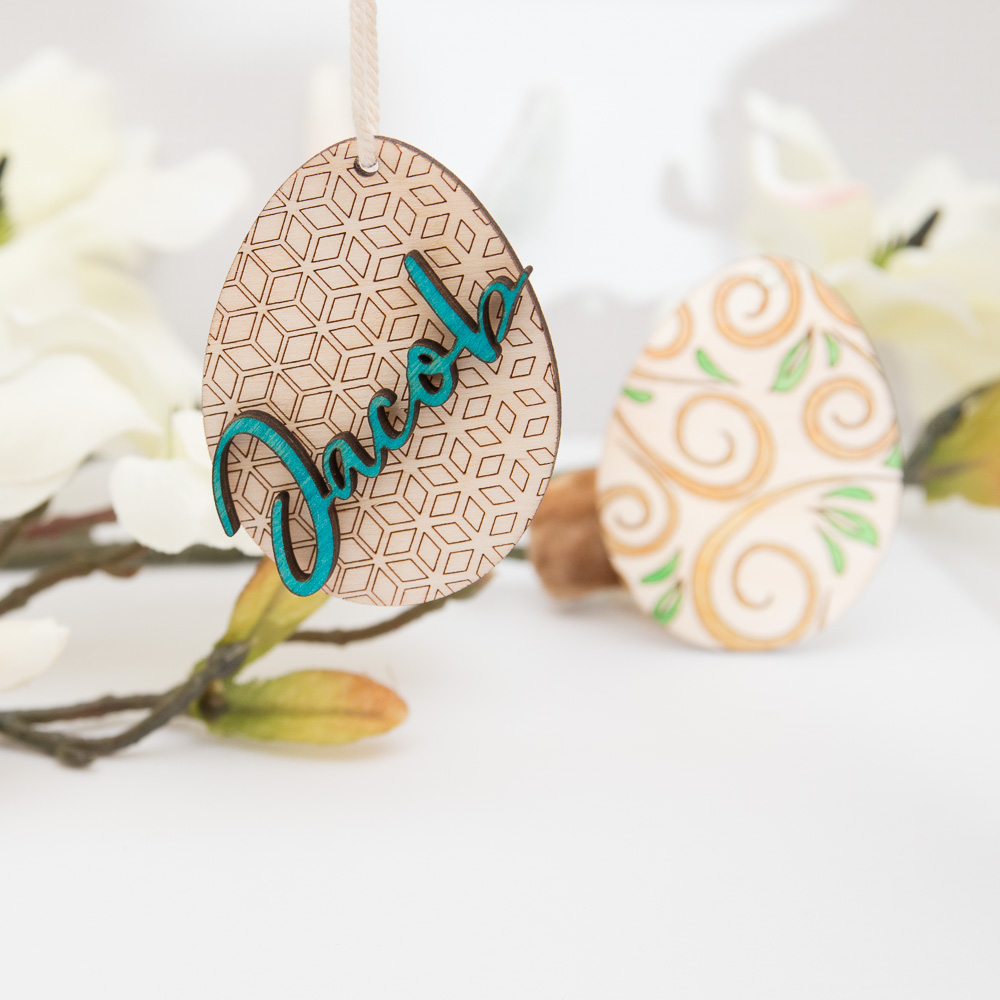 Œuf Pâques personnalisé prénom