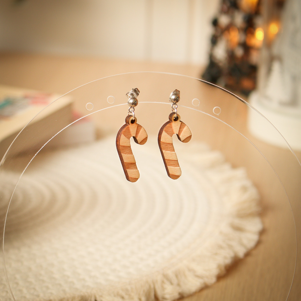 Boucles d'oreilles - Sucre d'orge 1