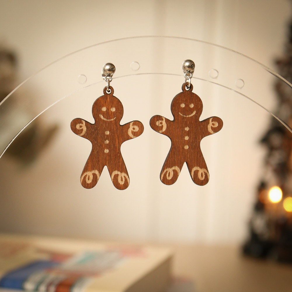 Boucles d'oreilles - Gingerbread